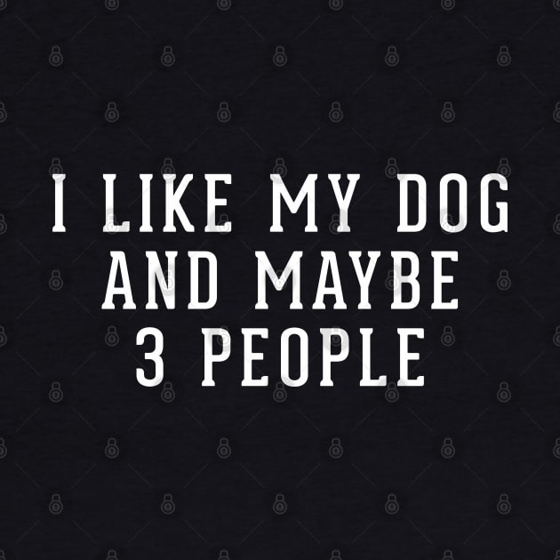 I like my dog and maybe 3 people by BodinStreet